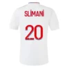 SLIMANI #20 Olympique Lyonnais Home Soccer Jersey 2021/22 – Fan Version – front view
