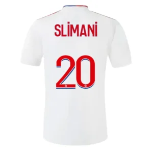 SLIMANI #20 Olympique Lyonnais Home Soccer Jersey 2021/22 – Fan Version – front view