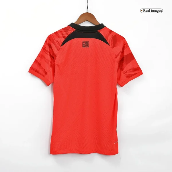 South Korea Home Soccer Jersey 2022 – Player Version – badge and fabric details