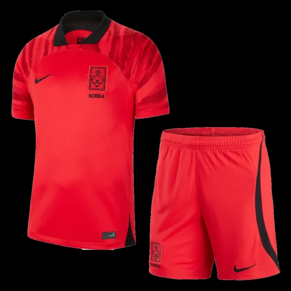 South Korea Home Soccer Kit – Jersey + Shorts 2022/23 – Fan Version – front view