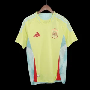Spain Away Soccer Jersey Euro – Player Version – front view