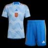 Spain Away Soccer Jersey Kit(Jersey+Shorts+Socks) 2022 – Fan Version – front view