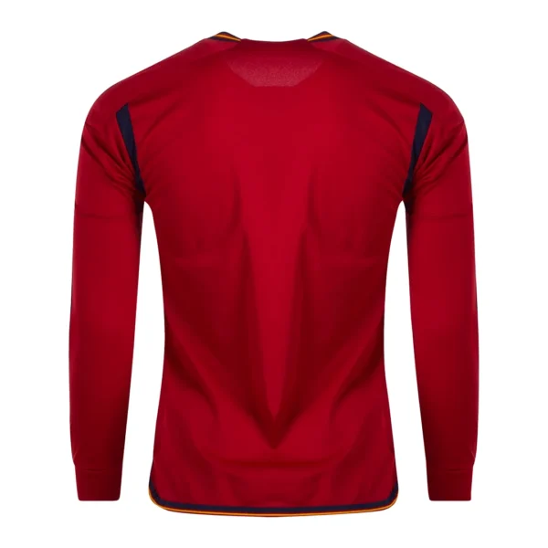 spain-home-long-sleeve-soccer-jersey-2022-fan-version-199322-02 Spain Home Long Sleeve Soccer Jersey 2022 β Fan Version β back view