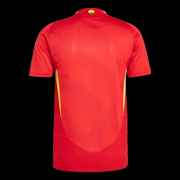 Spain Home Soccer Jersey Euro – Player Version – back view