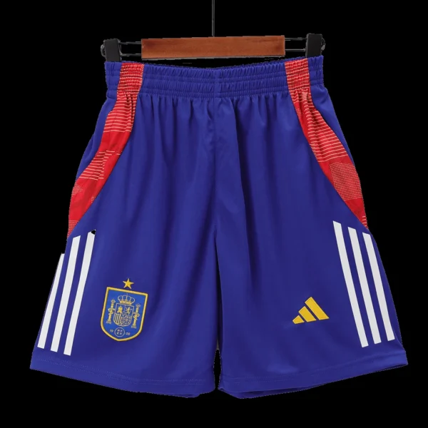 spain-pre-match-soccer-shorts-euro-fan-version-487414-04 Spain Pre-Match Soccer Shorts Euro β Fan Version β badge and fabric details