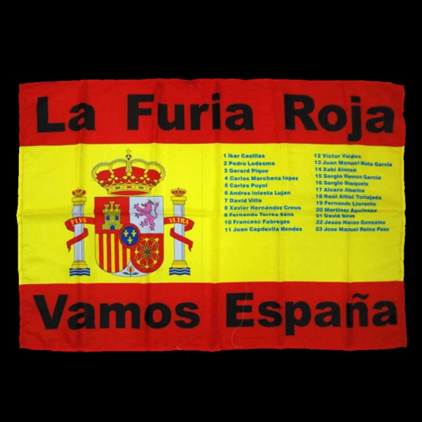 Spain Team Flag Red – Fan Version – front view