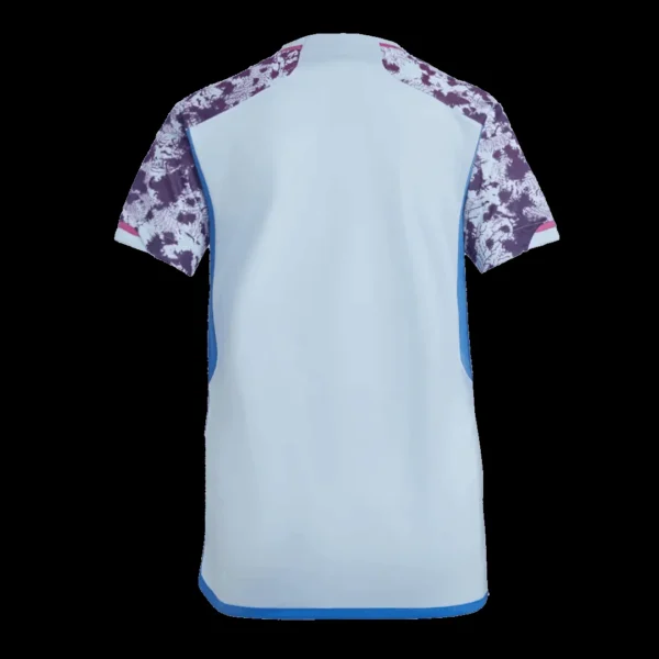 Spain Women’s World Cup Away Soccer Jersey 2023 – Fan Version – back view