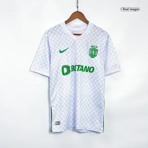 Sporting CP Third Away Soccer Jersey 2022/23 – Fan Version – badge and fabric details
