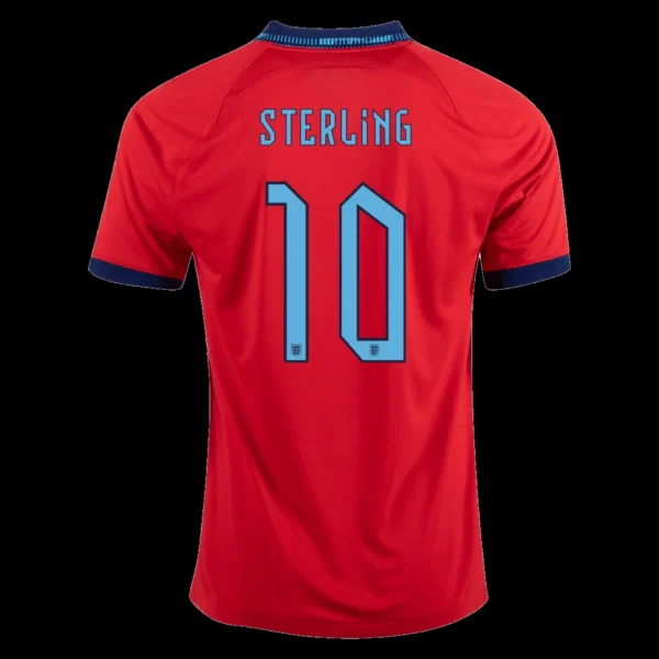 STERLING #10 England Away Soccer Jersey 2022 – Fan Version – front view