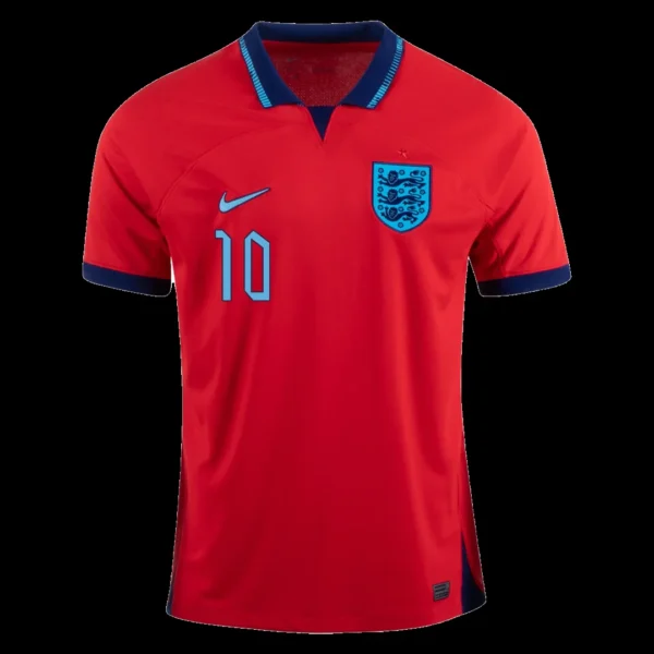 STERLING #10 England Away Soccer Jersey 2022 – Fan Version – back view