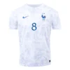 TCHOUAMENI #8 France Away Soccer Jersey 2022 – Fan Version – back view
