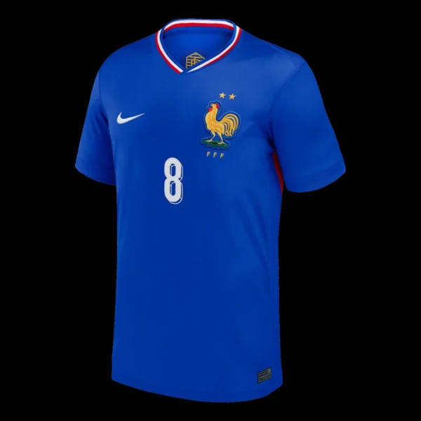TCHOUAMENI #8 France Home Soccer Jersey – Fan Version – back view