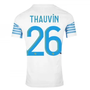 thauvin-26-marseille-home-soccer-jersey-2021-22-fan-version-115116-01 THAUVIN #26 Marseille Home Soccer Jersey 2021/22 โ Fan Version โ front view