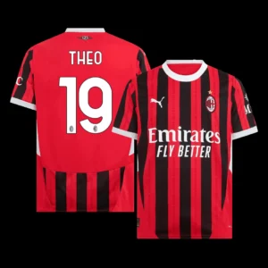 theo-19-ac-milan-home-soccer-jersey-fan-version-01 THEO #19 AC Milan Home Soccer Jersey โ Fan Version โ front view
