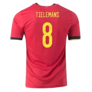 TIELEMANS #8 Belgium Home Soccer Jersey 2020 – Fan Version – front view