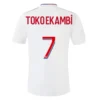TOKOEKAMBI #7 Olympique Lyonnais Home Soccer Jersey 2021/22 – Fan Version – front view