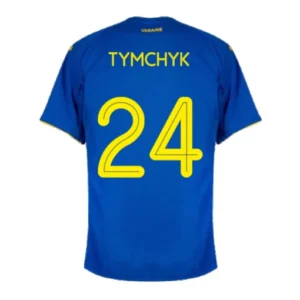 TYMCHYK #24 Ukraine Away Soccer Jersey 2020 – Fan Version – front view