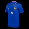 UPAMECANO #4 France Home Soccer Jersey – Fan Version – back view