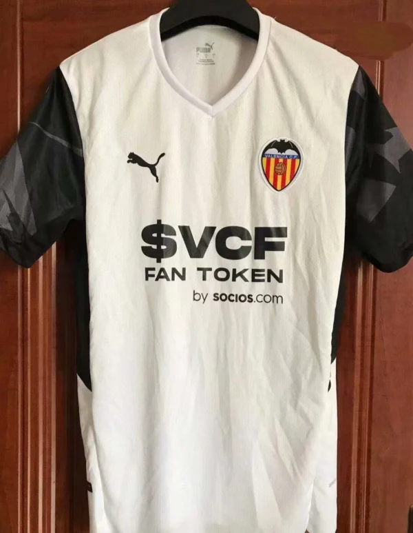 Valencia Home Soccer Kit – Jersey + Shorts 2021/22 – Fan Version – front view