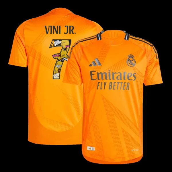 VINI JR. #7 Real Madrid Away Soccer Jersey Player Version – front view
