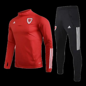 Wales Zipper Sweatshirt Kit(Top+Pants) 2020 – Fan Version – front view