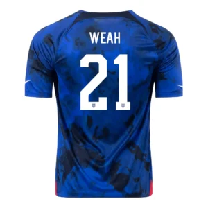 WEAH #21 USA Away Soccer Jersey 2022 – Fan Version – front view