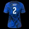 Women’s DEST #2 USA Away Soccer Jersey 2022 – Fan Version – front view
