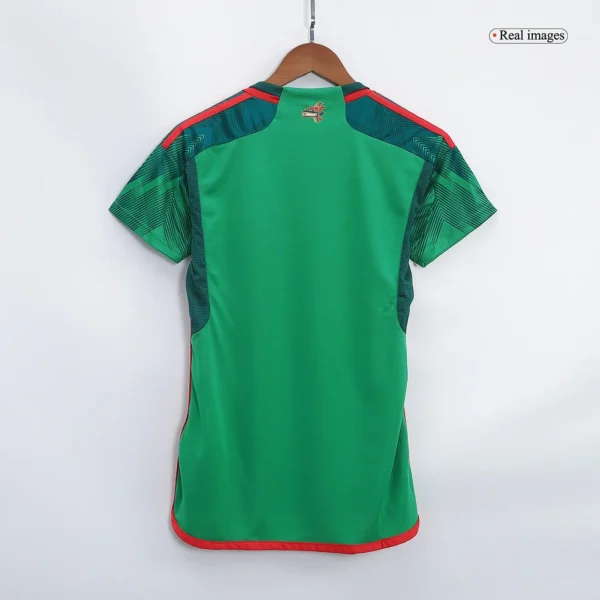 Women’s E.ÁLVAREZ #4 Mexico Home Soccer Jersey 2022 – Fan Version – badge and fabric details