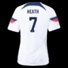Women’s HEATH #7 USA Home Soccer Jersey 2022 – Fan Version – front view