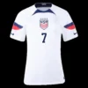 Women’s HEATH #7 USA Home Soccer Jersey 2022 – Fan Version – back view