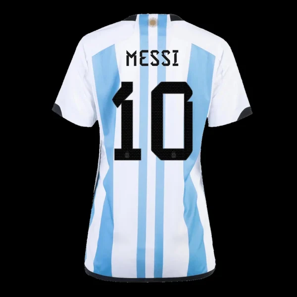 Women’s Lionel Messi #10 Argentina Home Soccer Jersey 2022 – Fan Version – back view