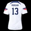 Women’s MORGAN #13 USA Home Soccer Jersey 2022 – Fan Version – front view