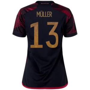 Women’s MÜLLER #13 Germany Away Soccer Jersey 2022 – Fan Version – front view