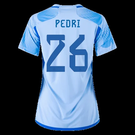 women-s-pedri-26-spain-away-soccer-jersey-2022-fan-version-194882-01 Women’s PEDRI #26 Spain Away Soccer Jersey 2022 β Fan Version β front view
