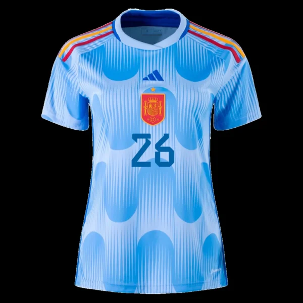 women-s-pedri-26-spain-away-soccer-jersey-2022-fan-version-194882-02 Women’s PEDRI #26 Spain Away Soccer Jersey 2022 β Fan Version β back view