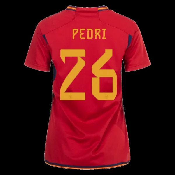 women-s-pedri-26-spain-home-soccer-jersey-2022-fan-version-194881-01 Women’s PEDRI #26 Spain Home Soccer Jersey 2022 – Fan Version – front view