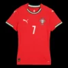 Women’s RONALDO #7 Portugal Home Soccer Jersey 2025 – Fan Version – back view