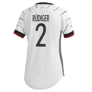 Women’s RÜDIGER #2 Germany Home Soccer Jersey 2020/21 – Fan Version – front view