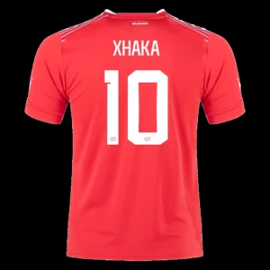 xhaka-10-switzerland-home-soccer-jersey-2022-fan-version-194758-01 XHAKA #10 Switzerland Home Soccer Jersey 2022 โ Fan Version โ front view