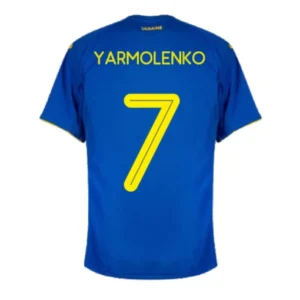 YARMOLENKO #7 Ukraine Away Soccer Jersey 2020 – Fan Version – front view