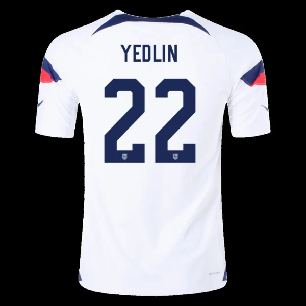 yedlin-22-usa-home-soccer-jersey-2022-player-version-194756-01 YEDLIN #22 USA Home Soccer Jersey 2022 β Player Version β front view