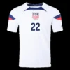 yedlin-22-usa-home-soccer-jersey-2022-player-version-194756-02 YEDLIN #22 USA Home Soccer Jersey 2022 β Player Version β back view