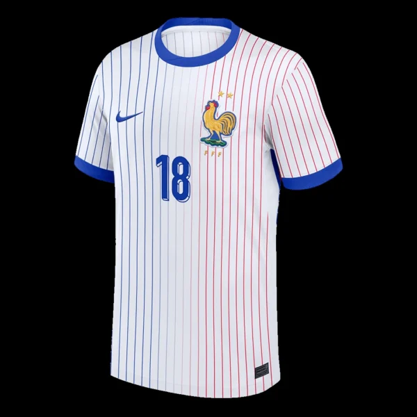 zaire-emery-18-france-away-soccer-jersey-fan-version-612772-02 ZAIRE-EMERY #18 France Away Soccer Jersey β Fan Version β back view