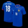 ZAIRE-EMERY #18 France Home Soccer Jersey – Fan Version – front view
