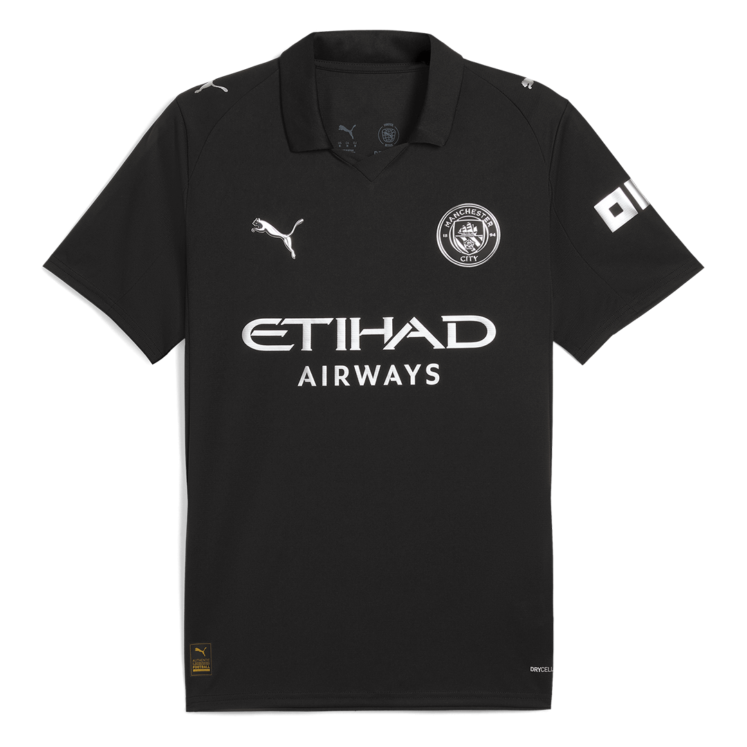 RODRIGO #16 Manchester City Away Soccer Jersey 2025/26 – Fan Version – back view