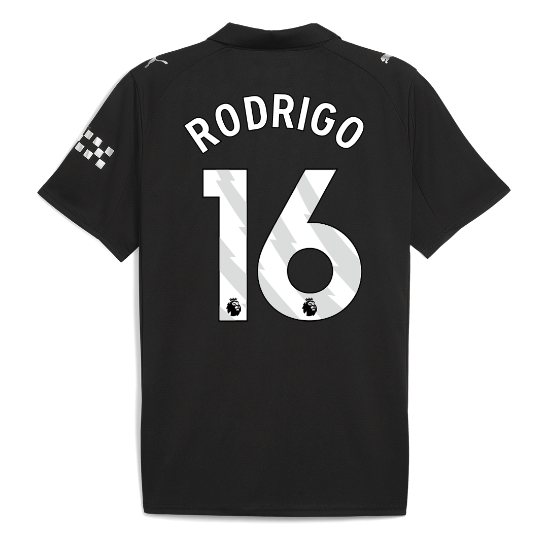 RODRIGO #16 Manchester City Away Soccer Jersey 2025/26 – Fan Version – jersey details