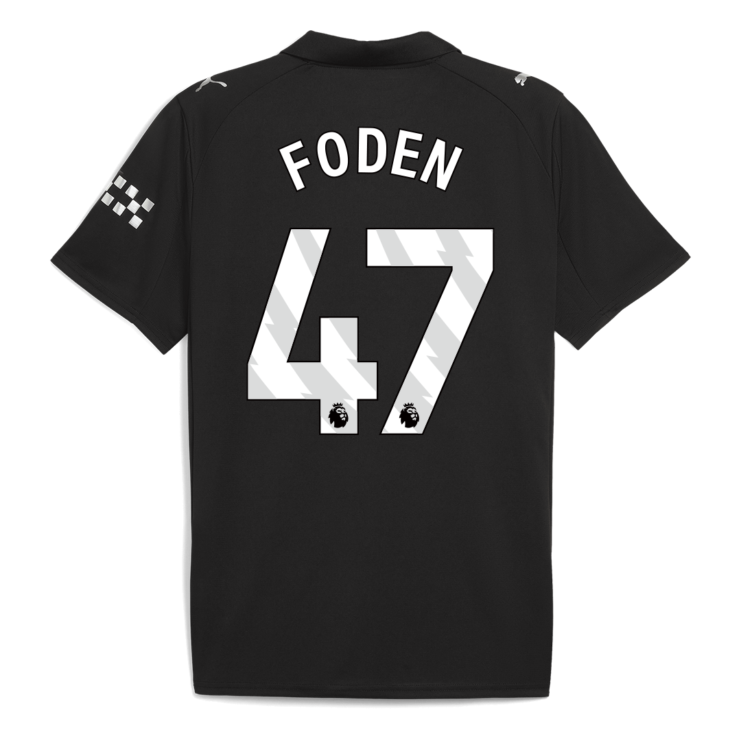 FODEN #47 Manchester City Away Soccer Jersey 2025/26 – Fan Version – jersey details