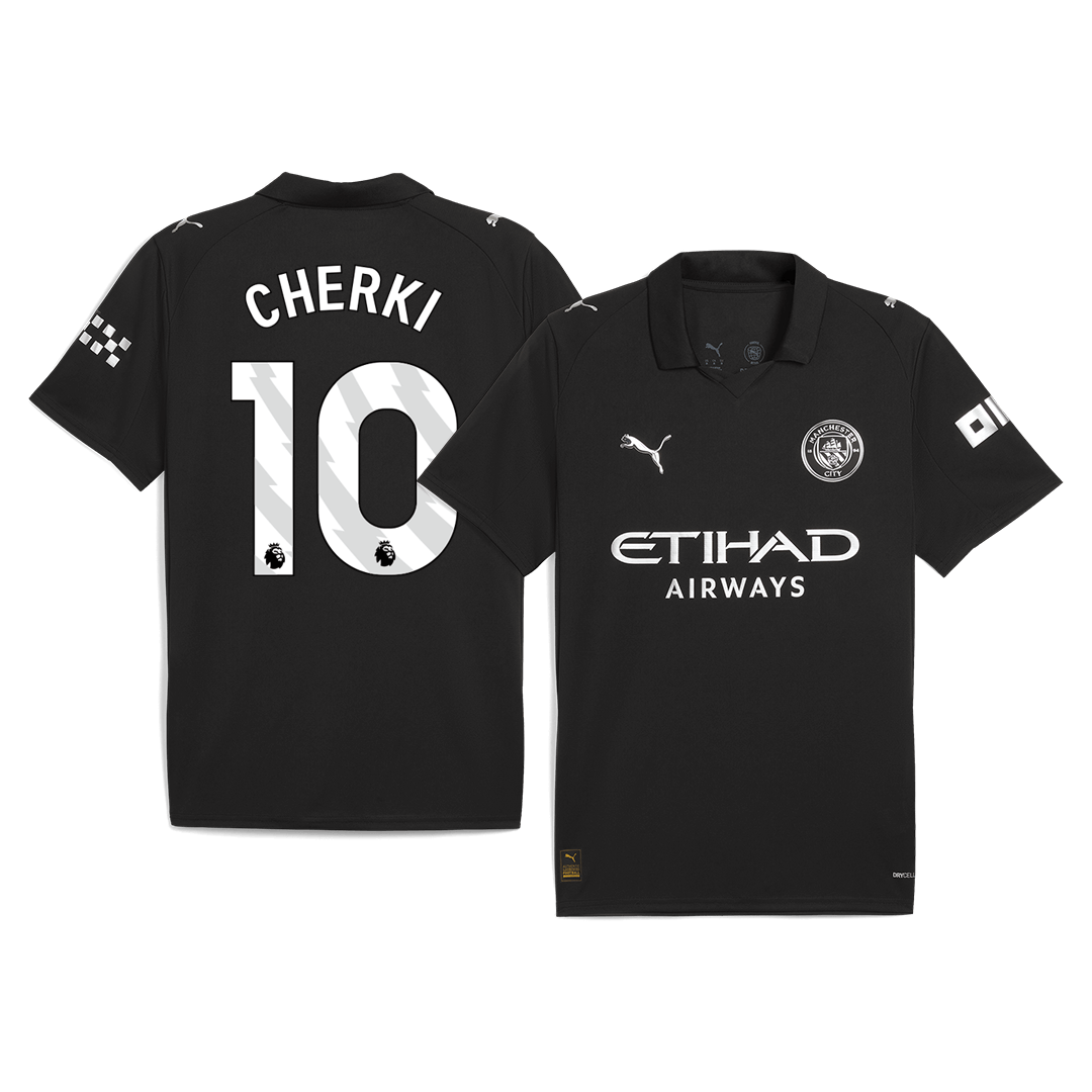 CHERKI #10 Manchester City Away Soccer Jersey 2025/26 โ Fan Version โ ๅๅๅพ 1 CHERKI #10 Manchester City Away Soccer Jersey 2025/26 โ Fan Version โ front view