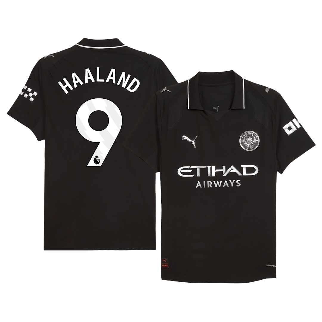 HAALAND #9 Manchester City Away Soccer Jersey 2025/26 Player Version – front view