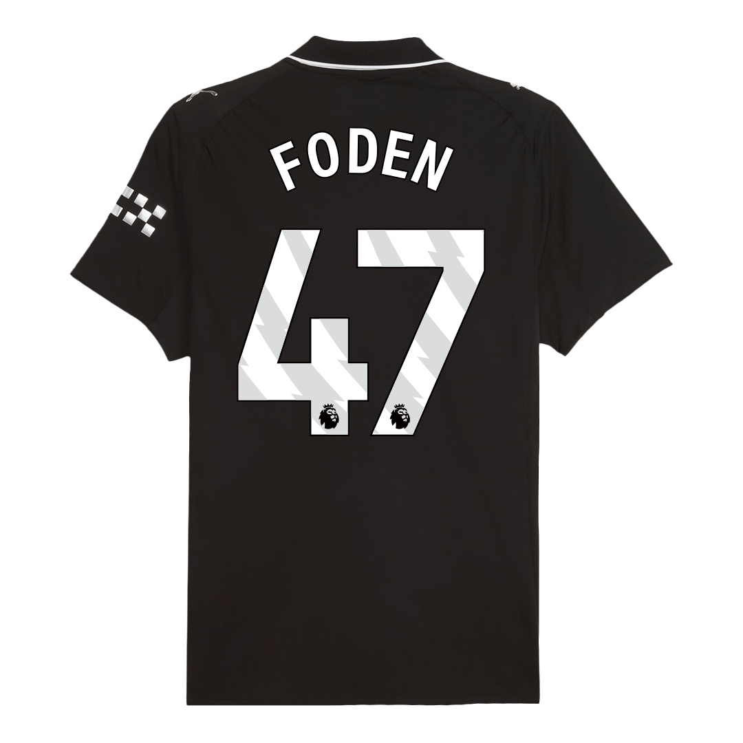 FODEN #47 Manchester City Away Soccer Jersey 2025/26 Player Version – jersey details